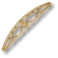 1587-28 ATL Накладка декоративная, в форме короны, античная бронза-oro viejo