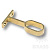 01554 Штангодержатель проходной, глянцевое золото (для 01470)